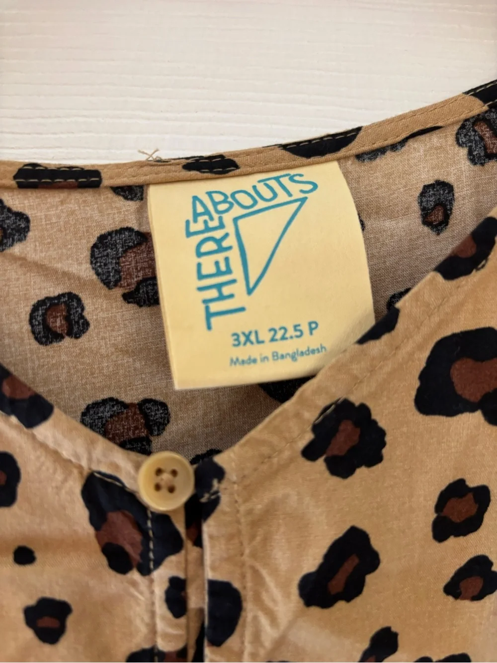 Kids Tan Leopard Print Casual Dress with Long Sleeves